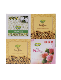 Combo Pack  (Jasmine + Sandal + Rose Soap)